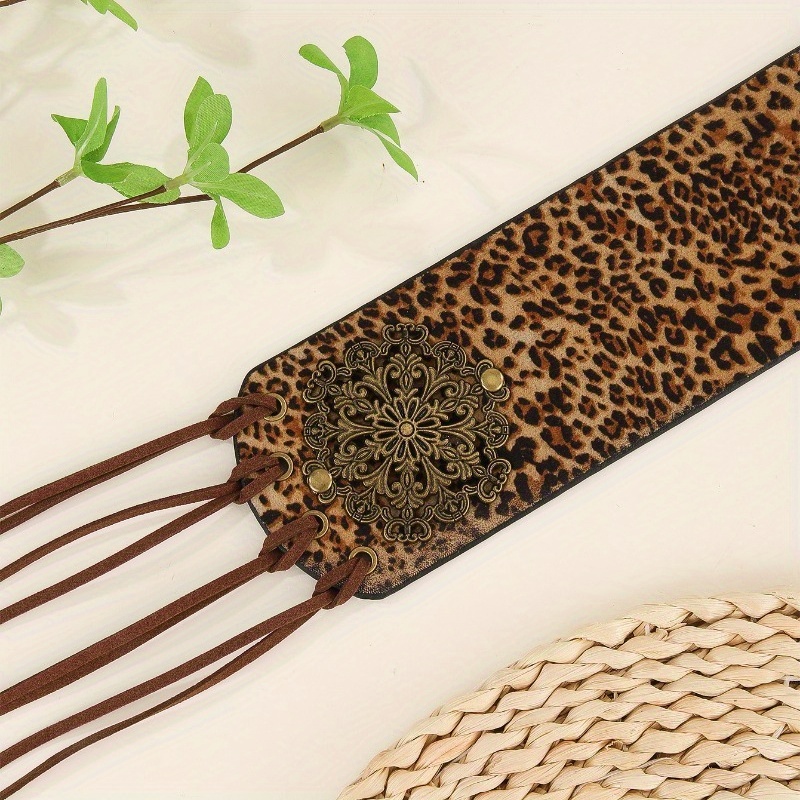 Millennial Spicy Round Ring Rivet Belt with Waist Strap Pants